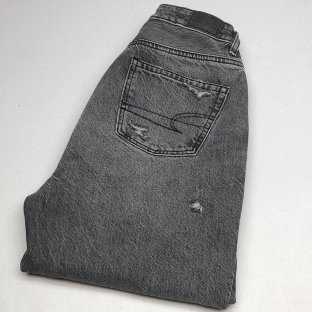 BLACKWASH AMERICAN EAGLE HIGH-RISE MOM JEANS 00/24x31 🦅